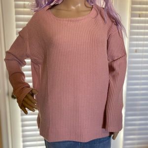 Splendid Light Blush Thermal Waffle Top Medium NWT